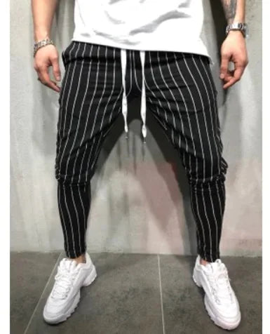 Casual Striped Long Pants for Outdoor Sports
