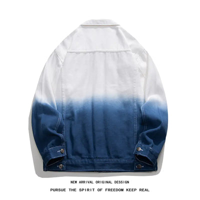 Men's Gradient Dyed Denim Jacket (Two Options)