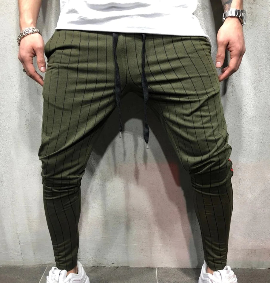 Casual Striped Long Pants for Outdoor Sports