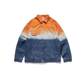 Men's Gradient Dyed Denim Jacket (Two Options)