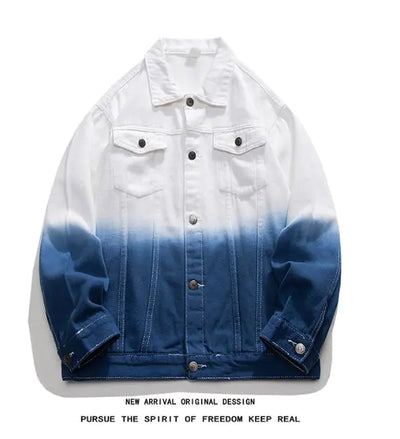 Men's Gradient Dyed Denim Jacket (Two Options)