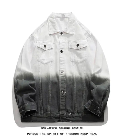 Men's Gradient Dyed Denim Jacket (Two Options)